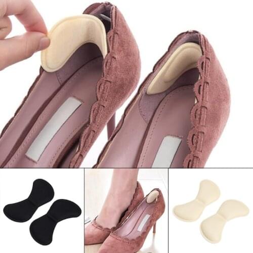 ER-NM 1Pair Comfortable Silicone Gel Heel Cushion Protect Foot Feet Care Shoe Insert Pad Insole Anti-pain For Shoes for Lady