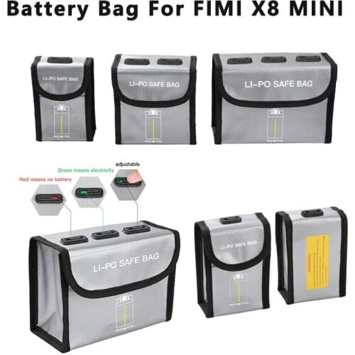 Explosion-proof Battery Safe Storage Bag for FIMI X8 Mini Battery Li-Po Protective Case for Fimi x8 mini drone Accessories