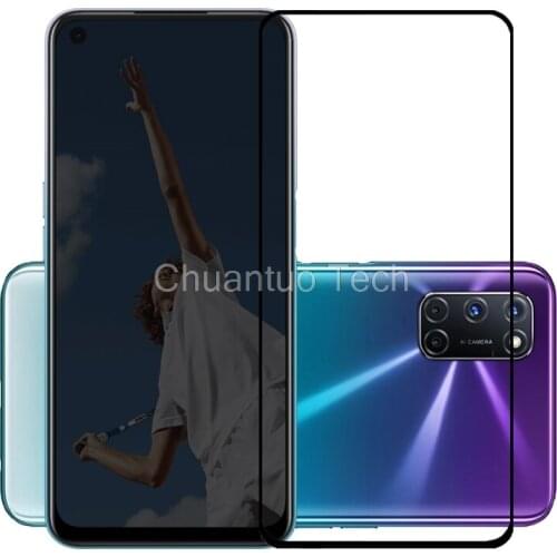 75 Pcs/Lot 2.5D Premium Tempered Glass for OPPO A52 A72 A92 Full Cover Screen Protector Protective Film for OPPO A72