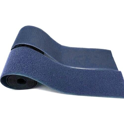 10cm Width blue velcros no adhesive hook loop fastener tape for sewing magic tape sticker velcroing strap couture strip