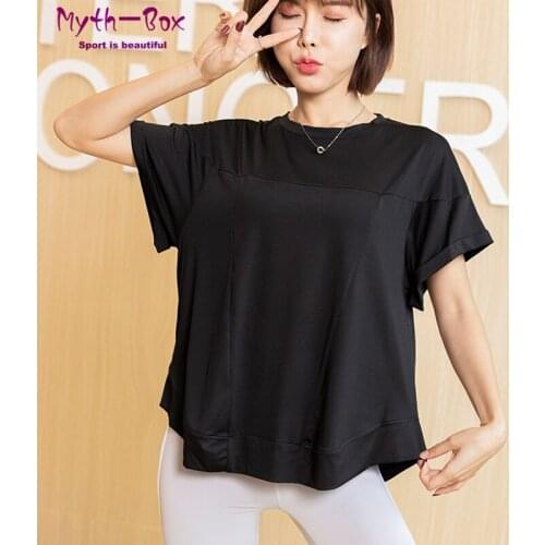 Yoga Shirts Women Loose Breathable Running Shirt Short Sleeve Sport T-shirt Quick Dry Female Fitness Tops Gym Workout Tee Blouse