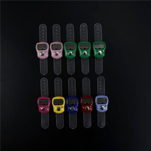 1pc Portable Electronic Digital Counter Hand Held Operated Tally LCD Screen (Random Color )