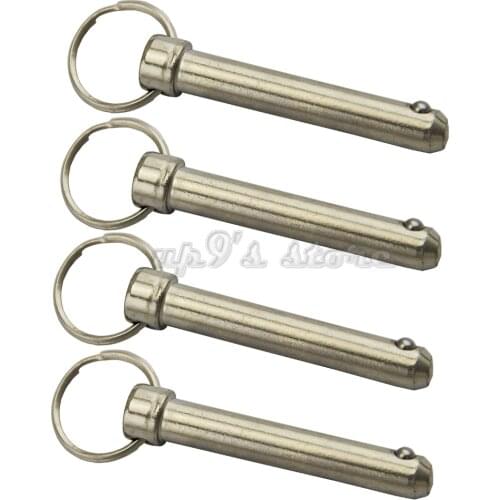 10pcs 10x62mm Boat Top Bimini Top Quick Release Ball Pin Marine Hardware Deck Hinge Replacement Accessories
