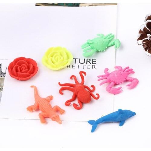 10pc Polymer Crystal Soil Mud Hydrogel Gel Marine Wild Animal Water Beads Magic Growing-water-ball Kids toy Fish tank decoration