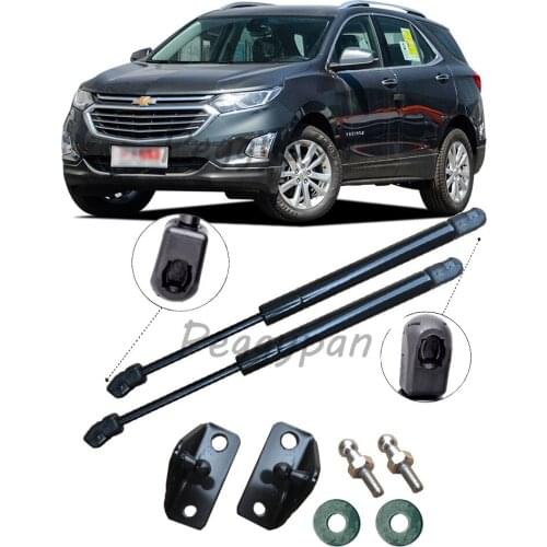 2Pcs Gas Charged Front Hood Bonnet Lift Supports Struts Springs Shocks Damper Props Fit For Chevrolet Equinox 2017