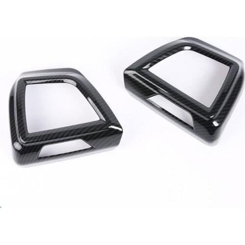For SUBARU XV 2018 2PCS ABS Chrome New Car Air Conditioner Vent Outlet Cover Trim Moldings Car Styling Accessories