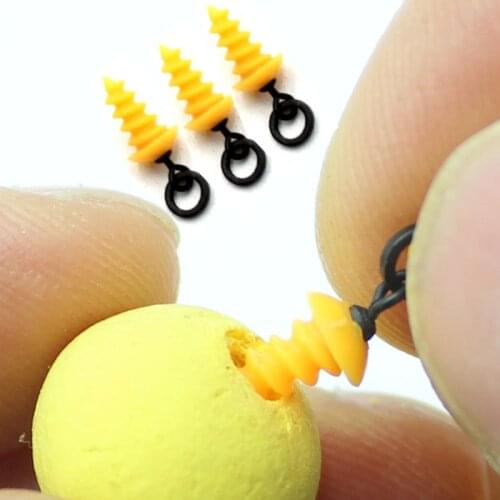 20PCS Carp Fishing Accessories Used with Hook Stops Beads Stoper Carp Fishing Hair Chod Ronnie Rig Pop UP Boilies Stop Screw