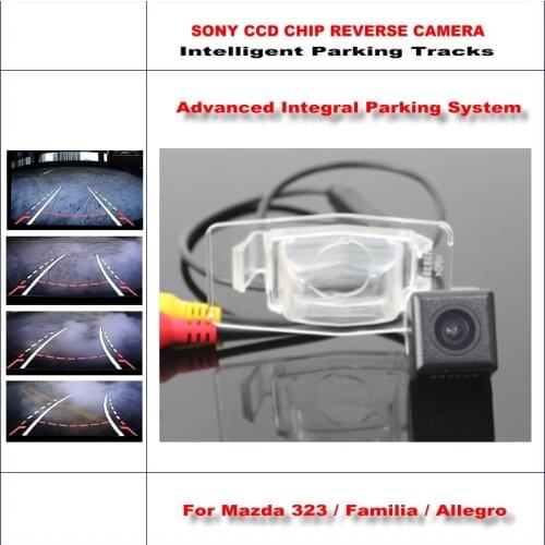 Car Rear Camera For Mazda 323/Familia/Allegro 2000-2006 Intelligent Parking Tracks Backup Dynamic Guidance Reverse CAM