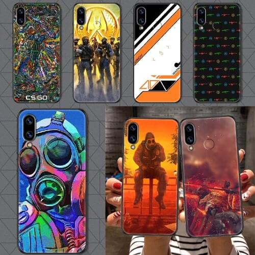 Csgo game cs Phone case For Huawei Honor 6 7 8 9 10 10i 20 A C X Lite Pro Play black tpu prime trend waterproof painting back