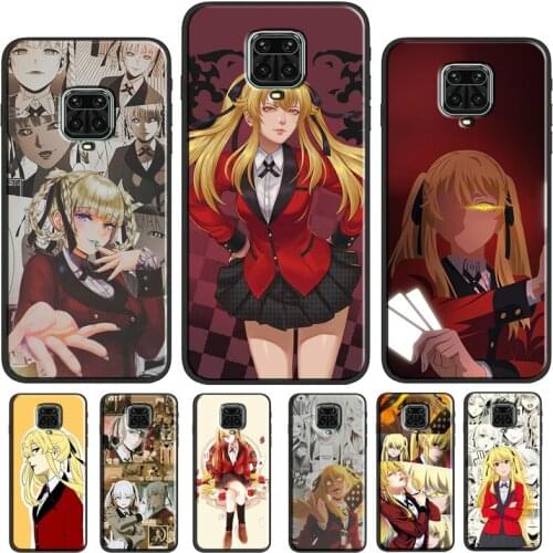 Mary Saotome Kakegurui Anime Phone Case For Redmi Note 10 Pro 9S 8T Note 8 Note 9 Pro Cover For Redmi 9T 9 9C 7A 8A 9A