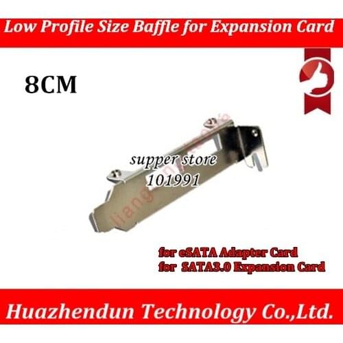 DEBROGLIE 2-Port USB 3.0 Low Profile Size Baffle for eSATA Adapter Card SATA 3.0 Expansion Card Rear Bracket 8CM