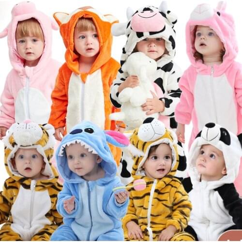 Baby Romper 0-3Y Cute Animal Costumes Boys Girs Homewear Toddler Girl Unicorn Jumpsuit Infant Bebe Rabbit Jumpsuit Baby Pajamas