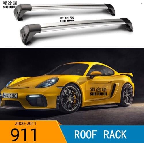 For PORSCHE 911 900-Series 2-dr Coupe 2000-2011 (FIXED POINT) Serultra quiet truck roof rack bar car special aluminum alloy belt