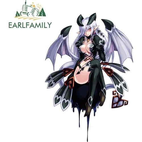 EARLFAMILY 13cm x 9.1cm for Yande re Car Sticker Camper Vinyl Car Wrap Graffiti Occlusion Scratch Decal Surfboard Decoration