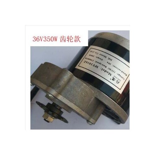 Permanent Magnet DC Brush Reduction motor with 9 Teeth gear for 36V 350W Electric Vehicle Motor