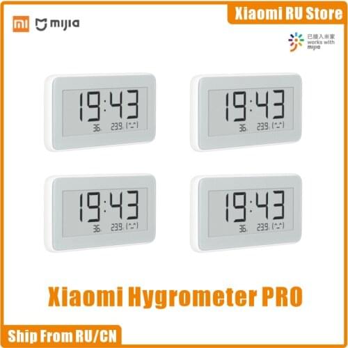 Xiaomi Temperature BT4.0 Wireless Smart Electric Digital clock Indoor Hygrometer Thermometer E-ink Temperature Measuring Tools