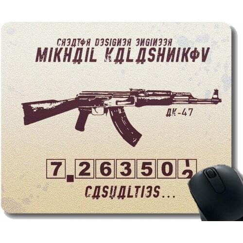 Gaming Mouse Pad Custom,Weapon AK-47 Mouse Pad with Stitched Edge