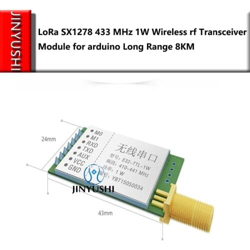 LoRa SX1278 SX1276 rf Transmitter and Receiver Module E32-TTL-1W UART 433MHz 1W Long Range 8KM Wireless Transceiver for arduino