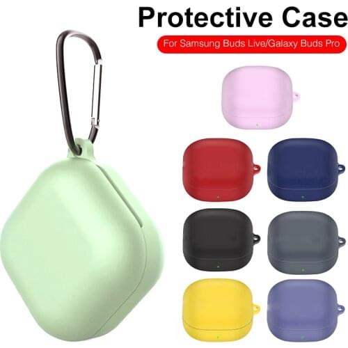 Soft silicone earphone case for samsung galaxybuds pro galaxy buds live shockproof coque for sansung gelaxi budspro para fundas