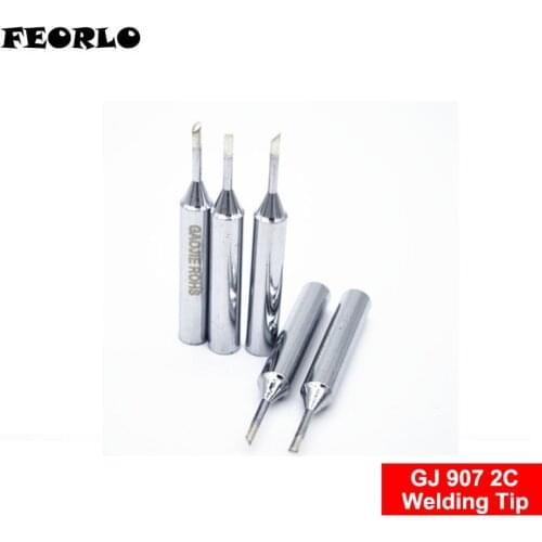 FEORLO 907 GJ-2C Lead-free solder tip Universal MT-3927 MT-3917 905E 907 MT-3918 Tips welding stings solder iron tip