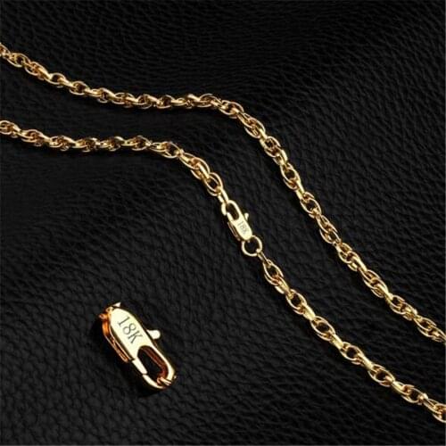 O-type design Wholesale 4MM 18 K Fashion Dubai Bangle Jewelry Gold Color Ethiopian necklace for Women Africa Arab Items