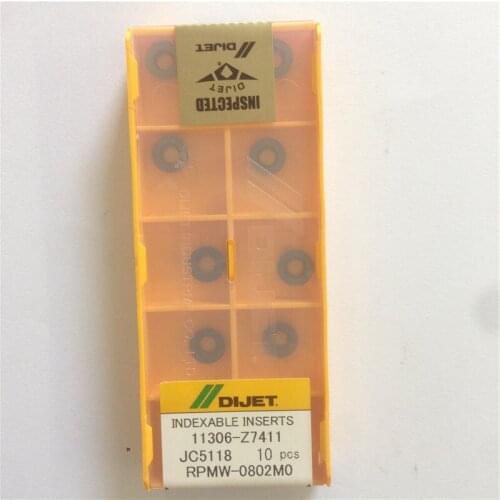 RPMW0802MO JC8015/JC5118 100% DIJET Original carbide insert with the best quality 10pcs/lot free shipping