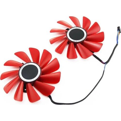 Original 85mm For XFX 470 570 480 4G RX560 RX470D RX570 RS RX580 RS Cooling Fan FD10U12S9-C 4pin PC video card fan AMD RX 400