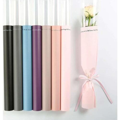 20 Sheets/lot Clear Waterproof Flower Wrapping Paper Florist Bouquet Gift Packaging Floral Wraps Supplies Valentines Day Gifts