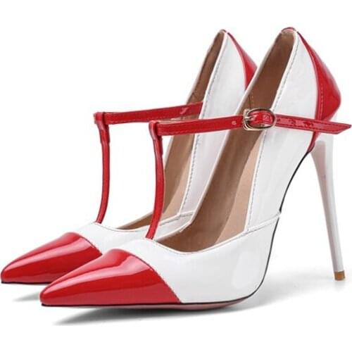 Size Sale 34-47 New Fashion Sexy Pointed Toe Women Pumps Platform Pumps Thin High Heels 12cm Ladies Wedding Party Shoes 9887