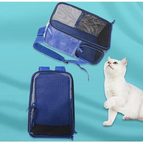 Pet Backpack Portable Cats Puppies Carrier Bag Breathable Mesh Pet Puppy Travel Bag for Small Dogs Cats Walking Outdoors