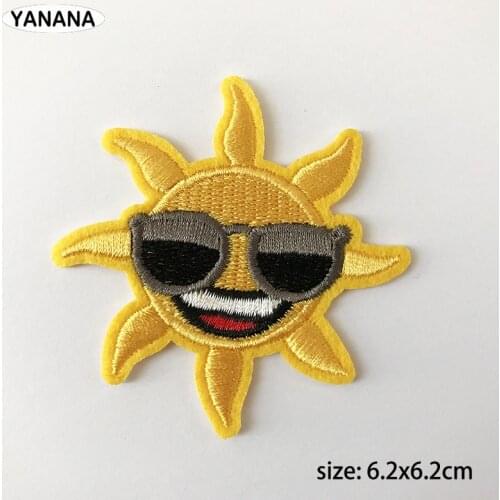 Sun Wear glasses The suns grandfather Patch for Clothing Iron on Embroidered