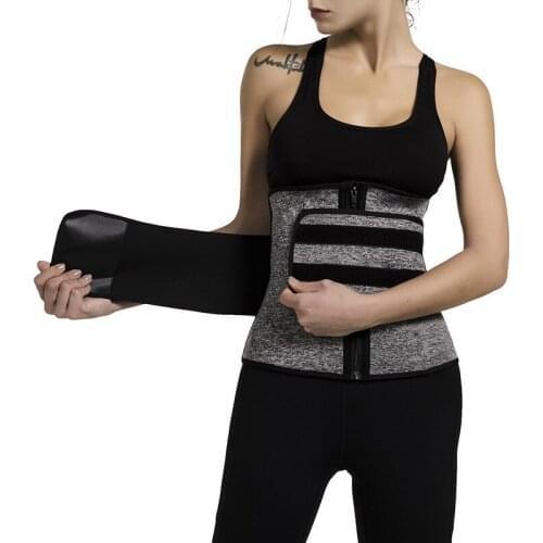 Waist Trainer Steel Boned Body Shaper Cincher Sauna Sweat Faja Sport Girdle modeling strap tummy shaper slimming belt corset