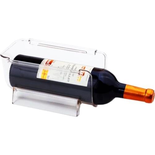 Creative Transparent Wine Storage Rack Household Beverage Boxes Universal Wine Bottle Holder Kitchen Refrigerator Organizer