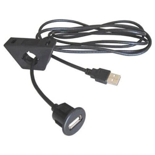 High Quality Car Flush Mount Panel USB Extension Install Cable 2m lead male to female ends