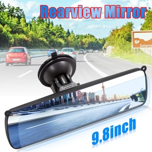 Anti Glare Car Rear View Rearview Mirror Universal Panoramic Baby Rear View Mirror with Suction Cup Universal 9.8 inch