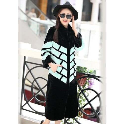 Womens Winter Jackets Faux Fur Coat Thick Black Fur Jacket Female Imitation Mink Fur Coats Casaco Feminino Inverno WXF74