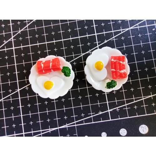 1pcs/lot resin simulated food model egg 24mm Cabochons Scrapbooking Hair Bow Center DIY Christmas decration