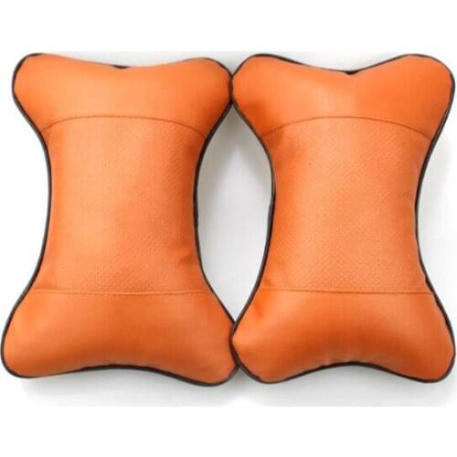 2PCS Car Neck Pillows Pu headrest backrest cushion Auto Safety Accessories for Suzuki GRAND SX4 SWIFT LIANA infiniti EX25 EX35