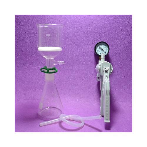 250ML Filtration Set[250ML Erlenmeyer Flask+150ML Filter Funnel(3#)+Vacuum Pump]