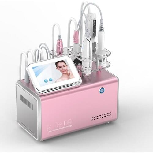 5 in 1 Beauty Facial Cooling Skin Tightening EMS Clip Face Lifting Facial Massage Vacuum Cooling RF Skin Rejuvenation Machine