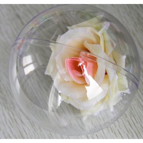 70pcs 7cm Clear Plastic Bath Bomb Molds Crafting Mold Fillable Ball Ornament Christmas Ball Creative Products