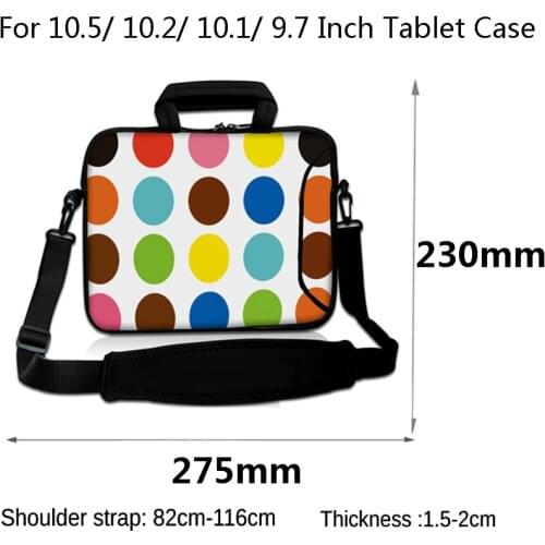 For Tab A 10.1" Samsung iPad Asus Huawei Lenovo Sleeve Tablet Accessories Universal 10" 10.5" 10.2" 9.7 Tablet Case Handbag Bags