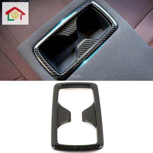For Toyota Rav4 Rav 4 XA50 2019 2020 Car Rear Seat Cup Holder Panel Cover Decor Trim Frame Sticker Interior Accessories