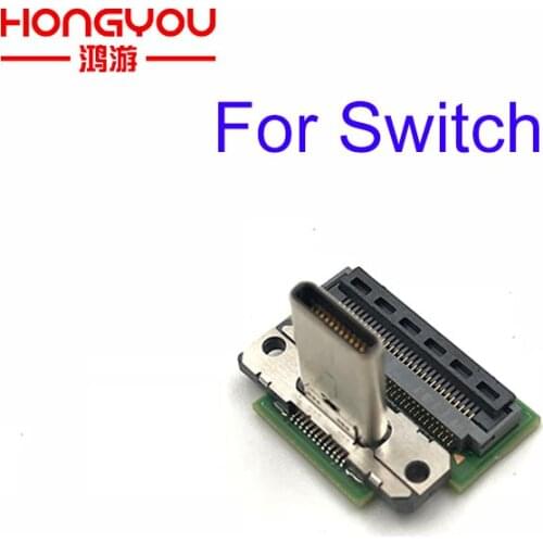 50pcs Replacement Dock Charging Port for Nintendo Switch NS Console Charging Port Dock Switch type-C Connector Socket Parts