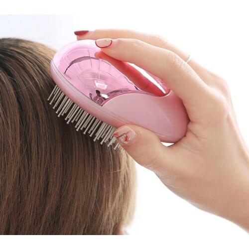 Electric Massage comb for hair Womans makeup tools Vibration grow hair Promote sleep Scalp head massager SU388
