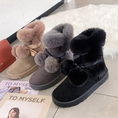 Quality Woman Boots Round Toe Yarn Elastic Ankle Boots Thick Heel Flat Heels Shoes Woman Female Socks Boots 2019 Winter boots