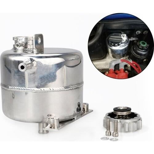 Coolant Header Expansion Water Tank Reservoir Can Fits for BMW R53 MINI Cooper S 02-06 Parts Acc 1 Pack Silver