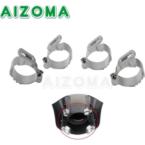 1 Set Motorcycle Quarter Headlight Fairing Windshield 35-50mm 45mm 49mm Fork Clamp Mount For Harley Sportster XL 883 1200 Dyna