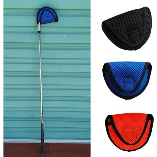 Lightweight Mallet Putter Head Cover Golf Headcover Protector Bag with Fastening Tape For Scotty Putter Embroidery Headcover