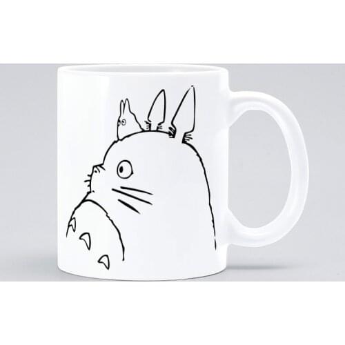 Katoon Cute Totoro Mugs Coffee Ceramic Tea Cups 11oz Coffee Mug Kids Milk Cup Mugs